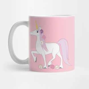 Unicorn with Daisies in her Mane Mug